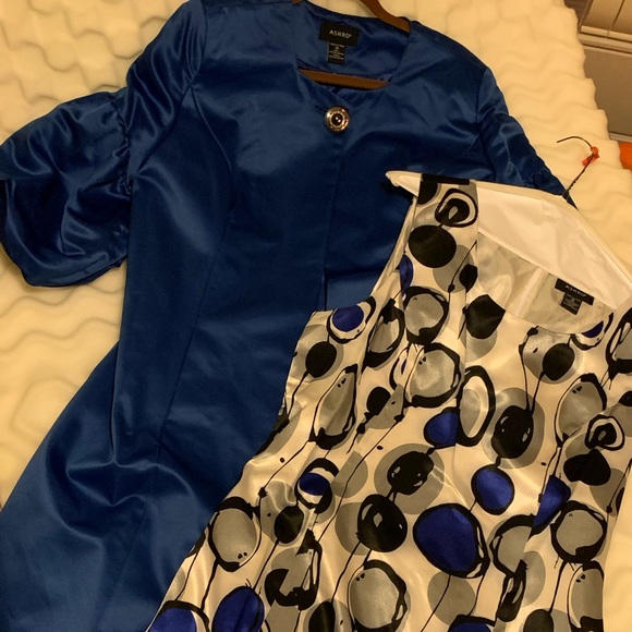 Ashro One button jacket dress - Picture 2 of 3